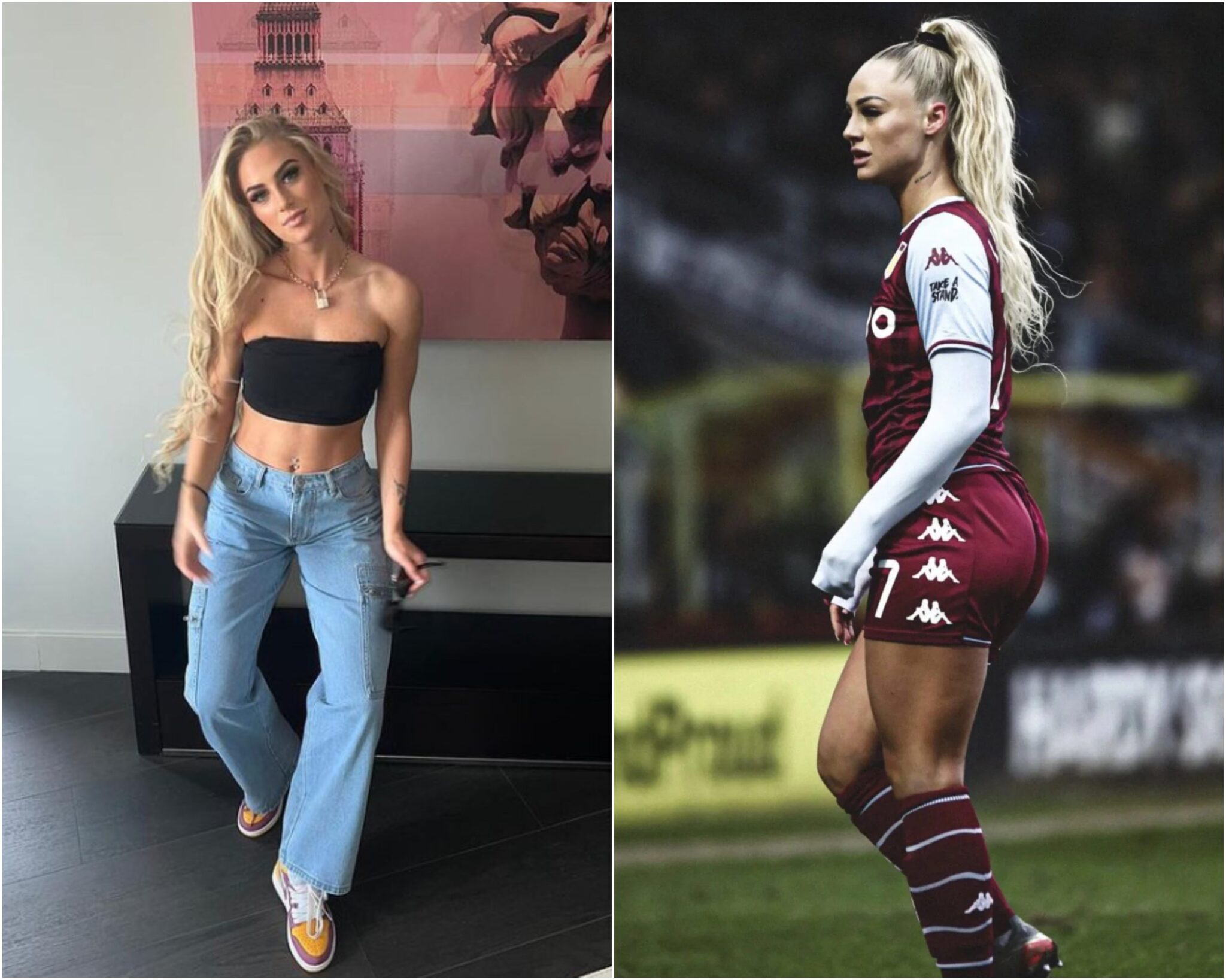 Alisha Lehmann Aston Villa hottest footballer